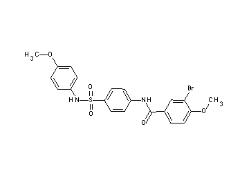 3-bromo-4-methoxy-N-(4-{[(4-methoxyphenyl)amino]sulfonyl}phenyl)benzamide - Click Image to Close