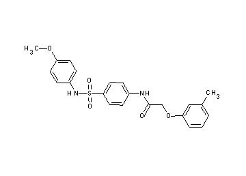 N-(4-{[(4-methoxyphenyl)amino]sulfonyl}phenyl)-2-(3-methylphenoxy)acetamide