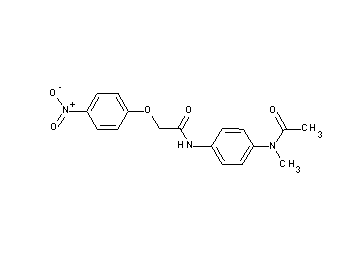 N-{4-[acetyl(methyl)amino]phenyl}-2-(4-nitrophenoxy)acetamide