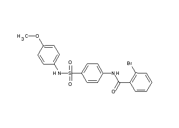 2-bromo-N-(4-{[(4-methoxyphenyl)amino]sulfonyl}phenyl)benzamide