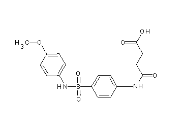 4-[(4-{[(4-methoxyphenyl)amino]sulfonyl}phenyl)amino]-4-oxobutanoic acid