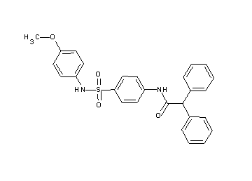 N-(4-{[(4-methoxyphenyl)amino]sulfonyl}phenyl)-2,2-diphenylacetamide