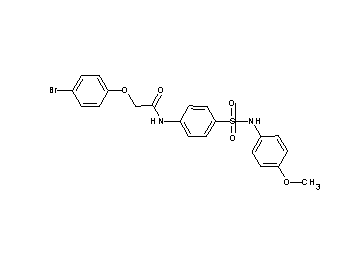 2-(4-bromophenoxy)-N-(4-{[(4-methoxyphenyl)amino]sulfonyl}phenyl)acetamide