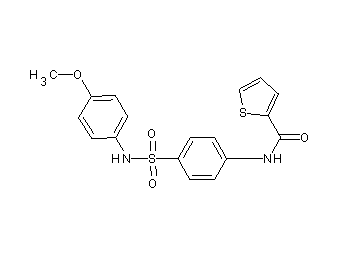 N-(4-{[(4-methoxyphenyl)amino]sulfonyl}phenyl)-2-thiophenecarboxamide