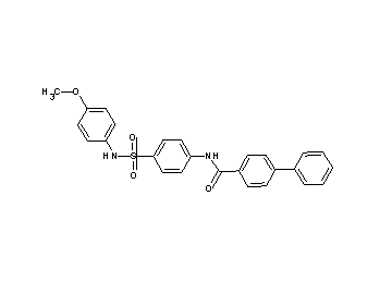 N-(4-{[(4-methoxyphenyl)amino]sulfonyl}phenyl)-4-biphenylcarboxamide