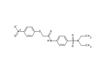 N-{4-[(diethylamino)sulfonyl]phenyl}-2-(4-nitrophenoxy)acetamide