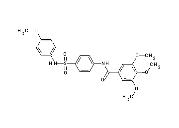 3,4,5-trimethoxy-N-(4-{[(4-methoxyphenyl)amino]sulfonyl}phenyl)benzamide