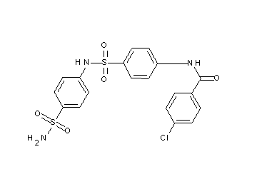 N-[4-({[4-(aminosulfonyl)phenyl]amino}sulfonyl)phenyl]-4-chlorobenzamide