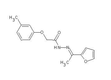 N'-[1-(2-furyl)ethylidene]-2-(3-methylphenoxy)acetohydrazide