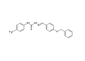 4-(benzyloxy)benzaldehyde N-(4-methylphenyl)thiosemicarbazone