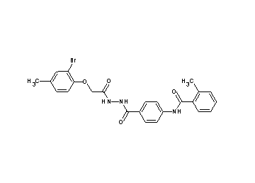 N-[4-({2-[(2-bromo-4-methylphenoxy)acetyl]hydrazino}carbonyl)phenyl]-2-methylbenzamide