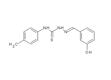 3-hydroxybenzaldehyde N-(4-methylphenyl)thiosemicarbazone