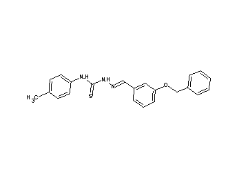 3-(benzyloxy)benzaldehyde N-(4-methylphenyl)thiosemicarbazone - Click Image to Close