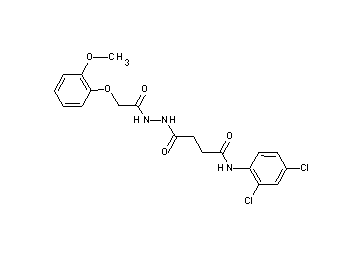 N-(2,4-dichlorophenyl)-4-{2-[(2-methoxyphenoxy)acetyl]hydrazino}-4-oxobutanamide