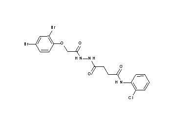 N-(2-chlorophenyl)-4-{2-[(2,4-dibromophenoxy)acetyl]hydrazino}-4-oxobutanamide