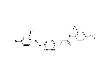 4-{2-[(2,4-dibromophenoxy)acetyl]hydrazino}-N-(2,4-dimethylphenyl)-4-oxobutanamide