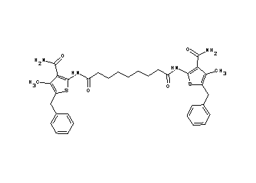 N,N'-bis[3-(aminocarbonyl)-5-benzyl-4-methyl-2-thienyl]nonanediamide
