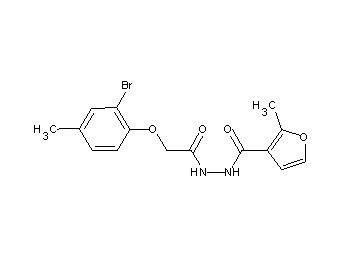 N'-[(2-bromo-4-methylphenoxy)acetyl]-2-methyl-3-furohydrazide