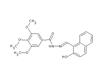 N'-[(2-hydroxy-1-naphthyl)methylene]-3,4,5-trimethoxybenzohydrazide
