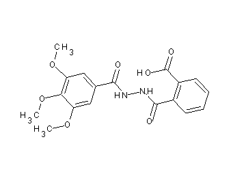 2-{[2-(3,4,5-trimethoxybenzoyl)hydrazino]carbonyl}benzoic acid