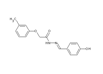 N'-(4-hydroxybenzylidene)-2-(3-methylphenoxy)acetohydrazide