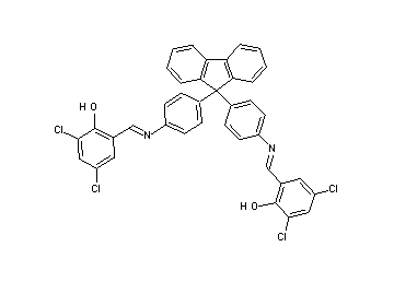 2,2'-[9H-fluorene-9,9-diylbis(4,1-phenylenenitrilomethylylidene)]bis(4,6-dichlorophenol)
