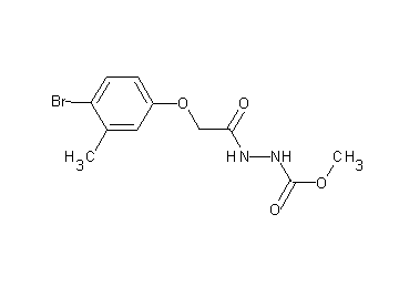 methyl 2-[(4-bromo-3-methylphenoxy)acetyl]hydrazinecarboxylate