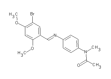 N-{4-[(5-bromo-2,4-dimethoxybenzylidene)amino]phenyl}-N-methylacetamide