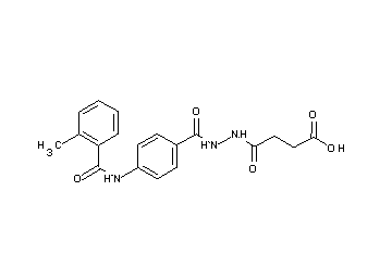 4-(2-{4-[(2-methylbenzoyl)amino]benzoyl}hydrazino)-4-oxobutanoic acid - Click Image to Close