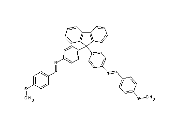 4,4'-(9H-fluorene-9,9-diyl)bis{N-[4-(methylsulfanyl)benzylidene]aniline}