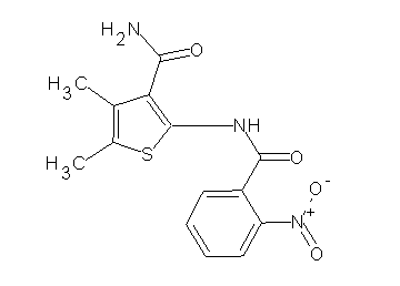 4,5-dimethyl-2-[(2-nitrobenzoyl)amino]-3-thiophenecarboxamide