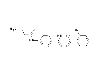 N-(4-{[2-(2-bromobenzoyl)hydrazino]carbonyl}phenyl)butanamide