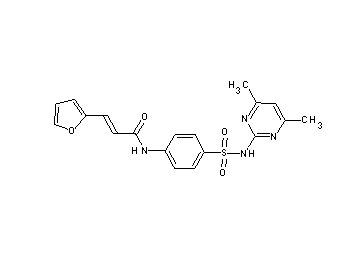 N-(4-{[(4,6-dimethyl-2-pyrimidinyl)amino]sulfonyl}phenyl)-3-(2-furyl)acrylamide