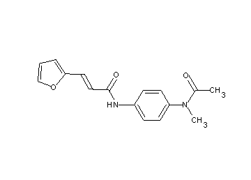 N-{4-[acetyl(methyl)amino]phenyl}-3-(2-furyl)acrylamide