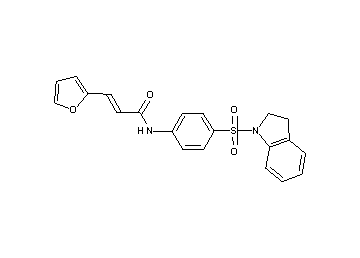 N-[4-(2,3-dihydro-1H-indol-1-ylsulfonyl)phenyl]-3-(2-furyl)acrylamide