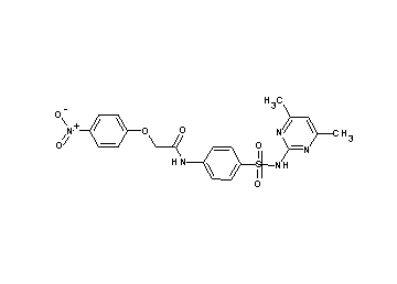 N-(4-{[(4,6-dimethyl-2-pyrimidinyl)amino]sulfonyl}phenyl)-2-(4-nitrophenoxy)acetamide