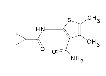 2-[(cyclopropylcarbonyl)amino]-4,5-dimethyl-3-thiophenecarboxamide