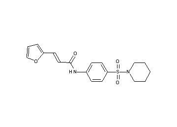 3-(2-furyl)-N-[4-(1-piperidinylsulfonyl)phenyl]acrylamide