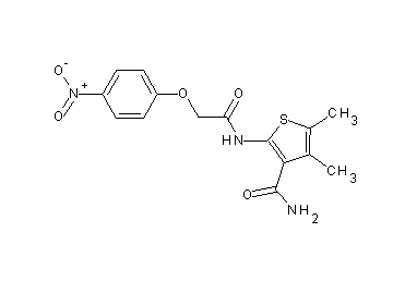 4,5-dimethyl-2-{[(4-nitrophenoxy)acetyl]amino}-3-thiophenecarboxamide