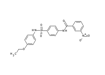 N-(4-{[(4-ethoxyphenyl)amino]sulfonyl}phenyl)-3-nitrobenzamide
