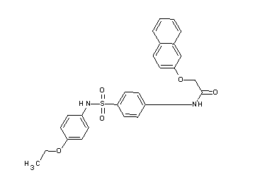N-(4-{[(4-ethoxyphenyl)amino]sulfonyl}phenyl)-2-(2-naphthyloxy)acetamide
