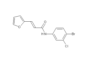 N-(4-bromo-3-chlorophenyl)-3-(2-furyl)acrylamide