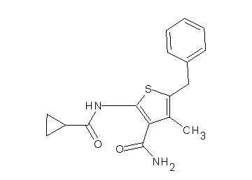 5-benzyl-2-[(cyclopropylcarbonyl)amino]-4-methyl-3-thiophenecarboxamide