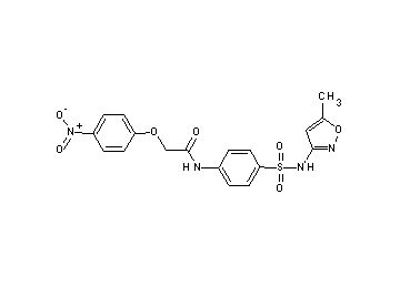N-(4-{[(5-methyl-3-isoxazolyl)amino]sulfonyl}phenyl)-2-(4-nitrophenoxy)acetamide