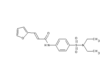 N-{4-[(diethylamino)sulfonyl]phenyl}-3-(2-furyl)acrylamide