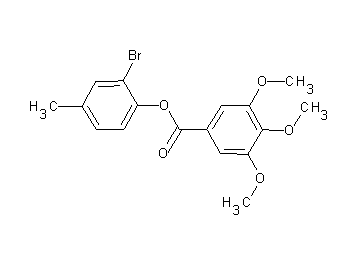 2-bromo-4-methylphenyl 3,4,5-trimethoxybenzoate