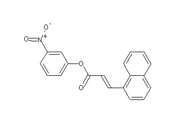 3-nitrophenyl 3-(1-naphthyl)acrylate