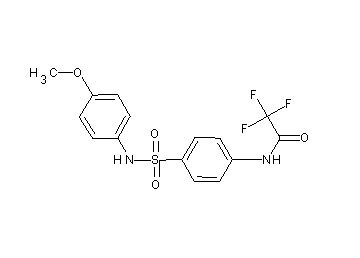 2,2,2-trifluoro-N-(4-{[(4-methoxyphenyl)amino]sulfonyl}phenyl)acetamide