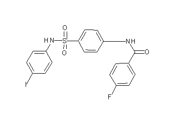 4-fluoro-N-(4-{[(4-iodophenyl)amino]sulfonyl}phenyl)benzamide