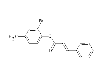 2-bromo-4-methylphenyl 3-phenylacrylate 2-bromo-4-methylphenyl 3-phenylacrylate